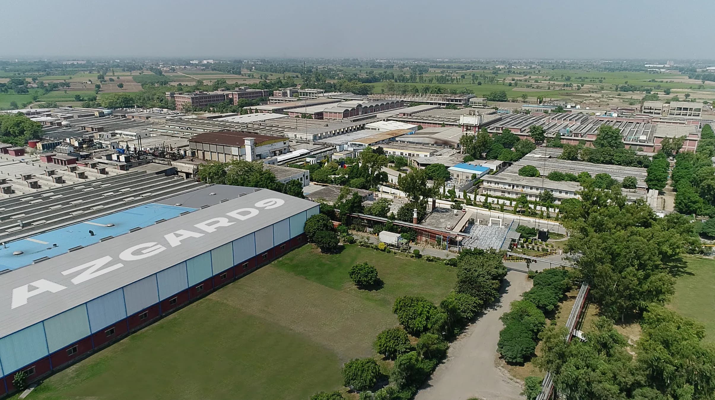 Aerial view of Azgard9 premises